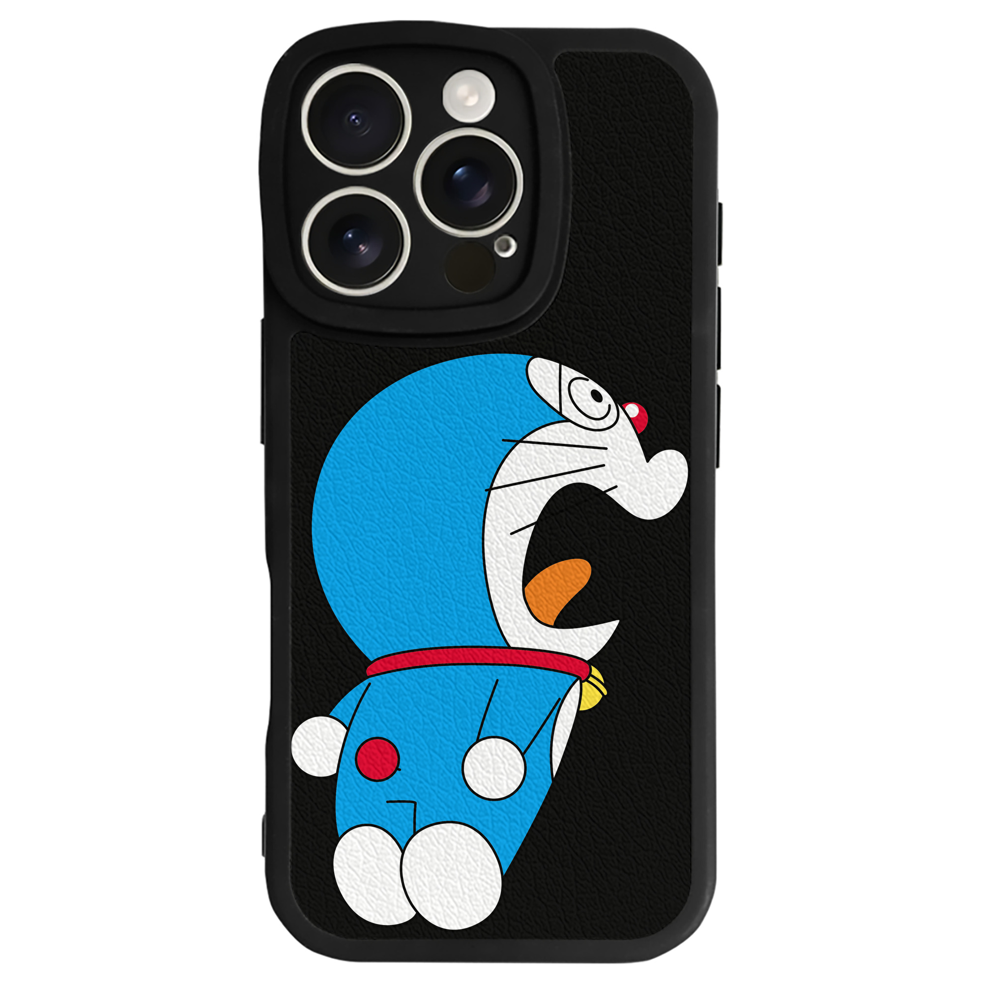 （画像用） ドラえもん Doraemon 【iPhone 16シリーズ対応】シリコンスマホケース（レザー調） 材質：シリコン